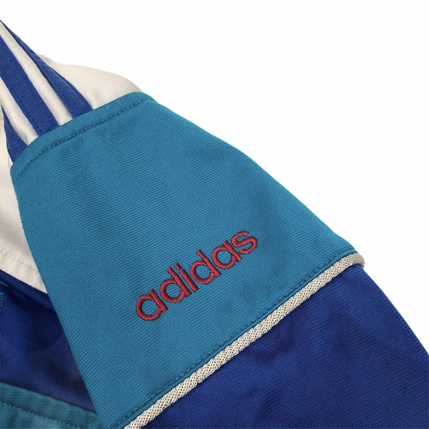 Vintage Adidas Track Jacket Women’s Small Green, White And Blue