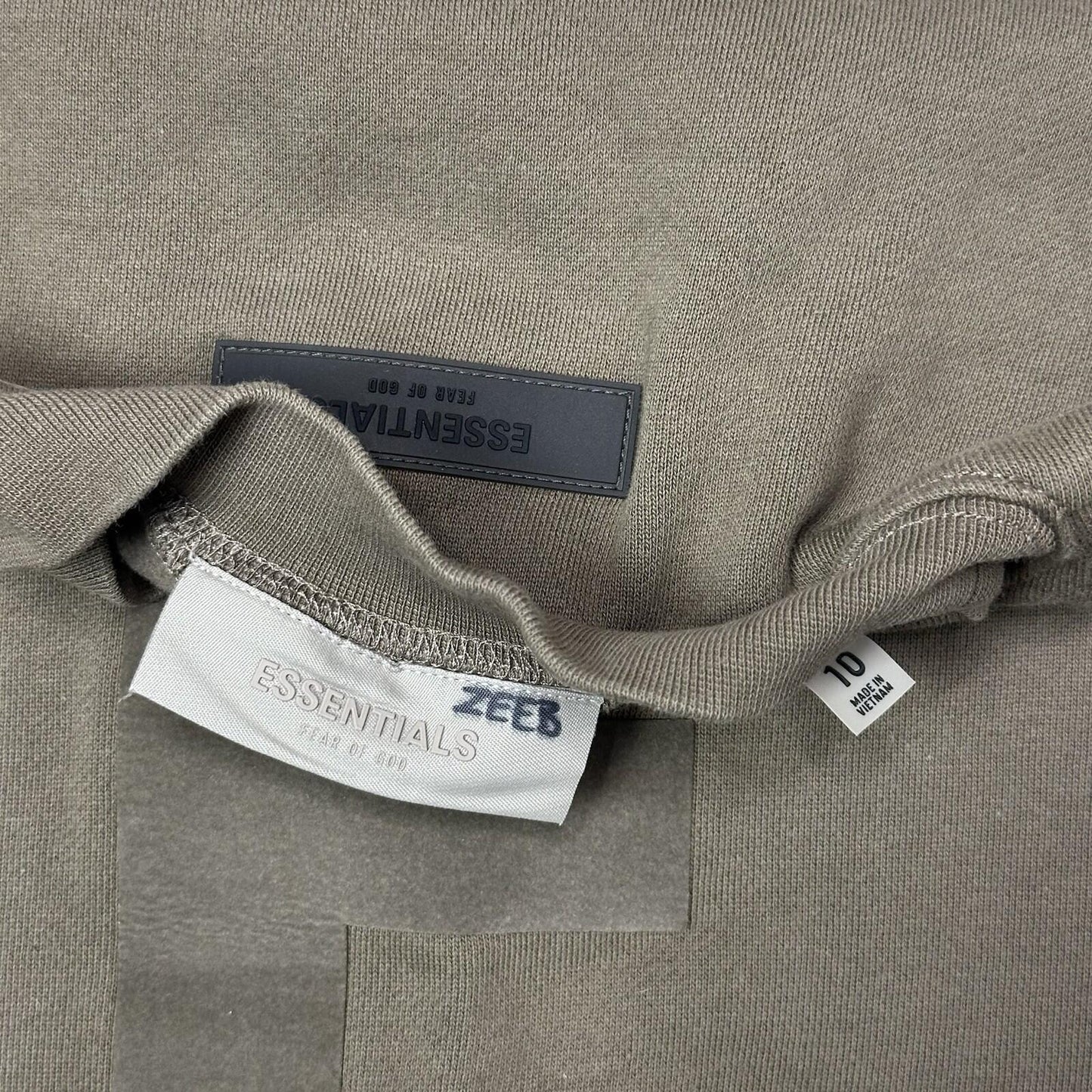 Fear Of God Essentials Jumper Age 10 Brown Logo Details Kids