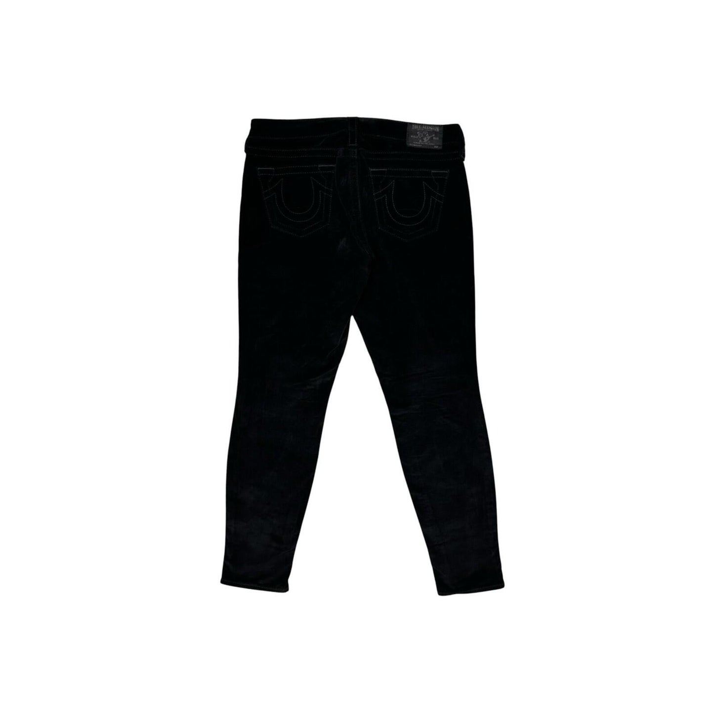 00’s True Religion Casey Velour Trousers Women’s 29w 30l Low Rise Made In USA