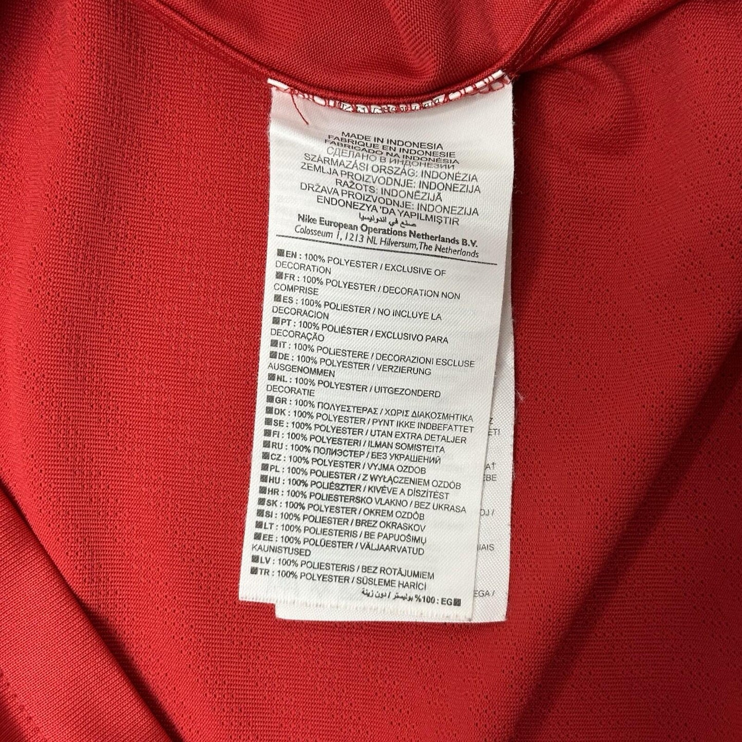 09-10 Manchester United Football Shirt Men’s Small Nike Red Soccer Jersey