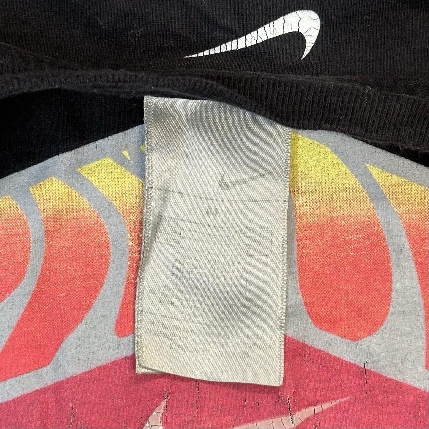 Vintage Nike Tn T-Shirt Men’s Medium Black Nike Basketball Graphic Tee Rare