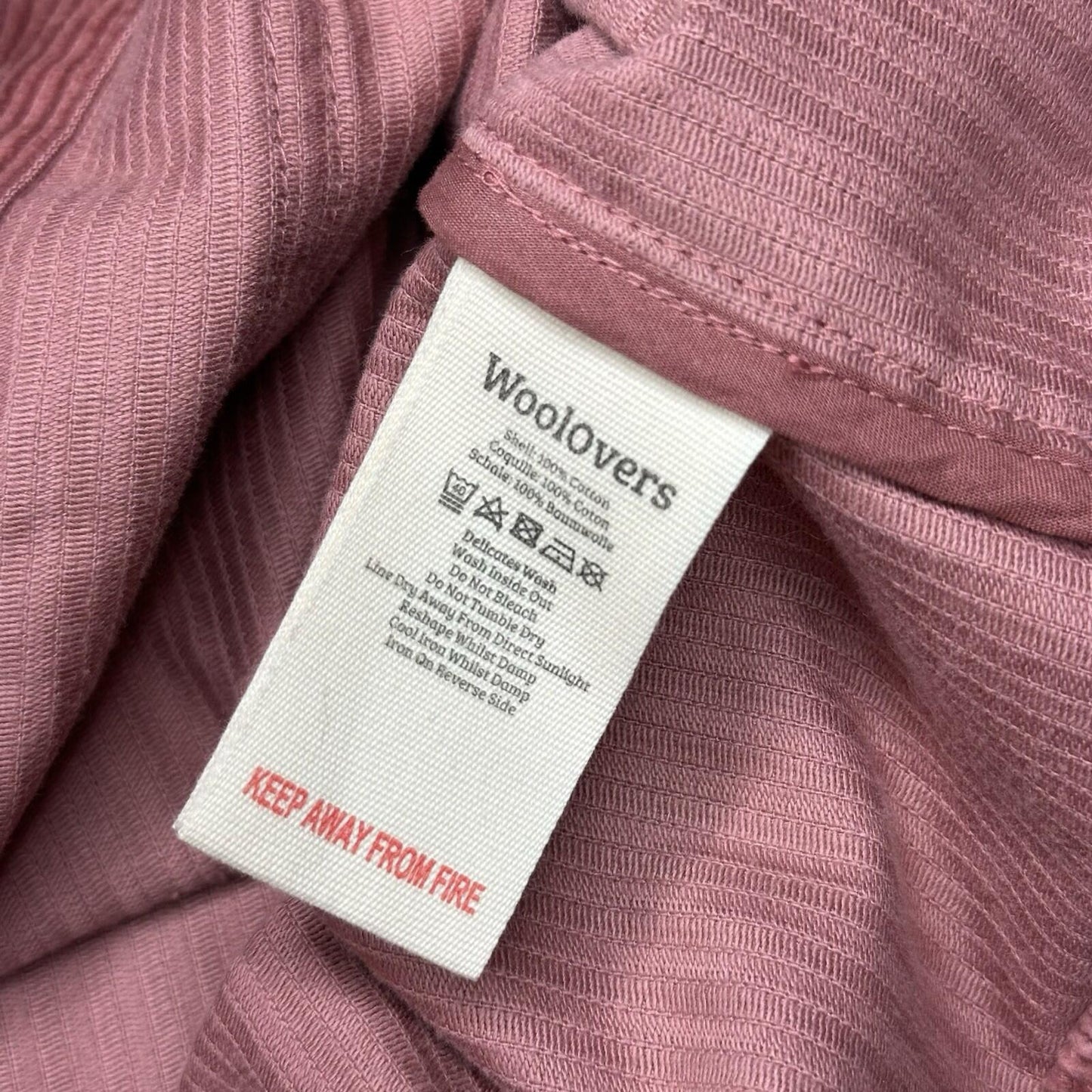 Woolovers Corduroy Jacket Women’s UK12 Rose Pink/Red