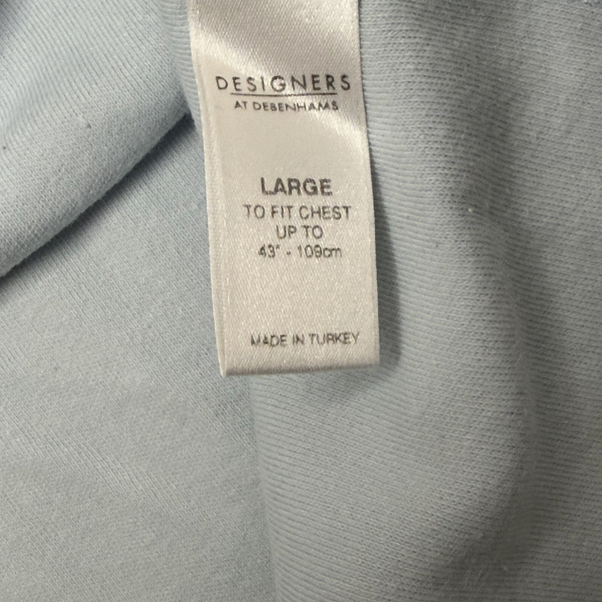 Vintage John Richmond Long Sleeve T-Shirt Men’s Large Blue And Black 00’s