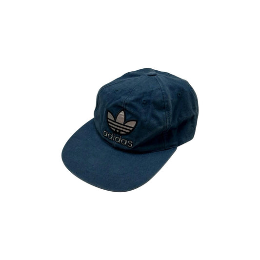 Vintage Adidas Cap Navy Blue OSFA Embroidered Trefoil Logo 90’s Sportswear