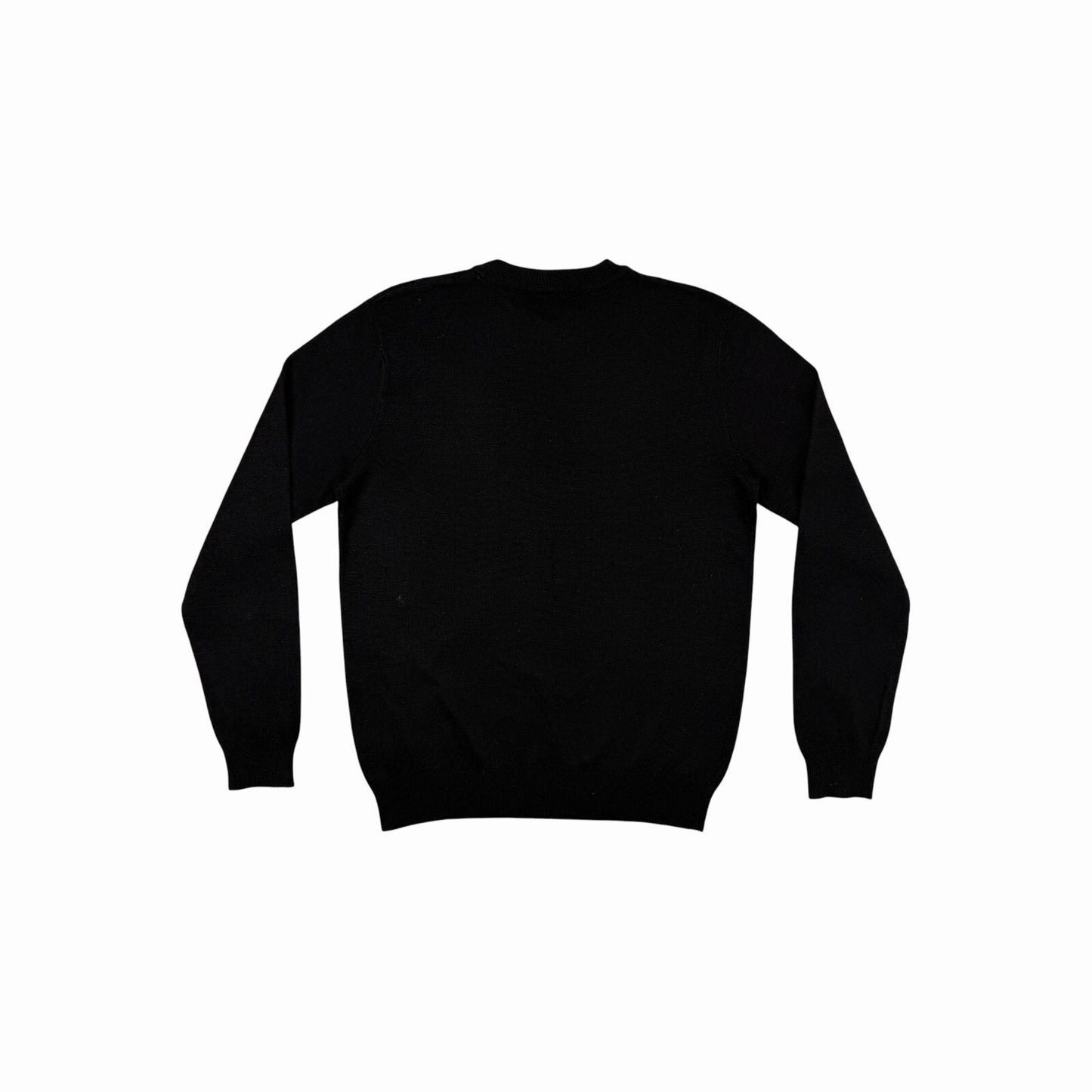 Vintage Lacoste Wool Crew Neck Jumper Men’s Small Black 00’s y2k
