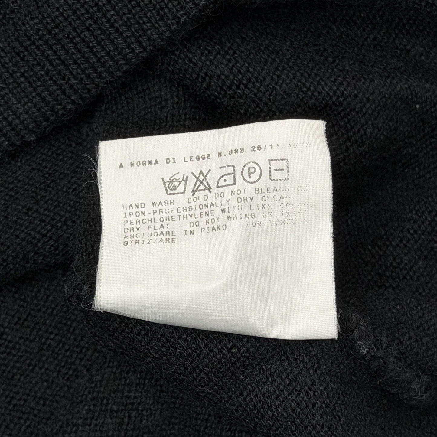 Vintage Versace Knit Medusa Jumper Men’s XL Black Wool Made In Italy 90’s