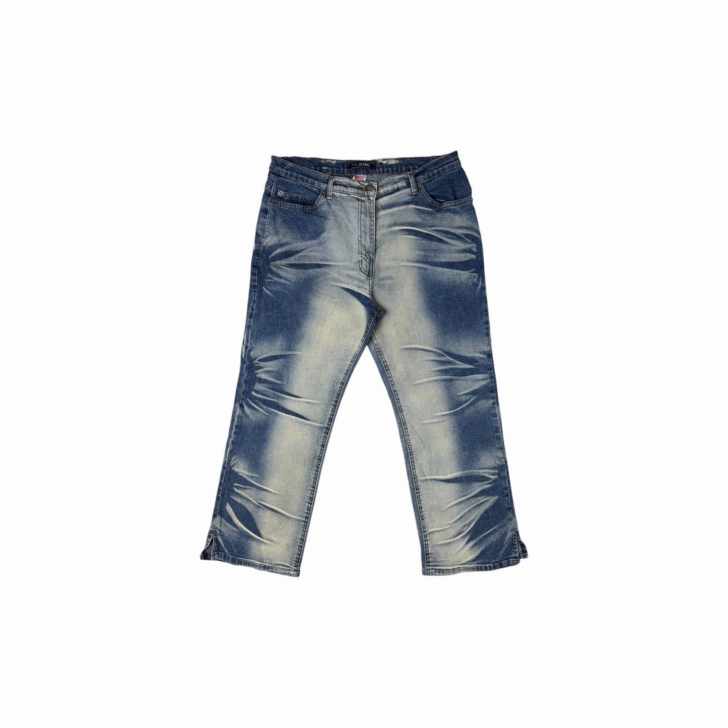 Vintage NL Jeans Cropped Jeans Women’s 30w Blue Bleached Denim y2k 00’s Retro