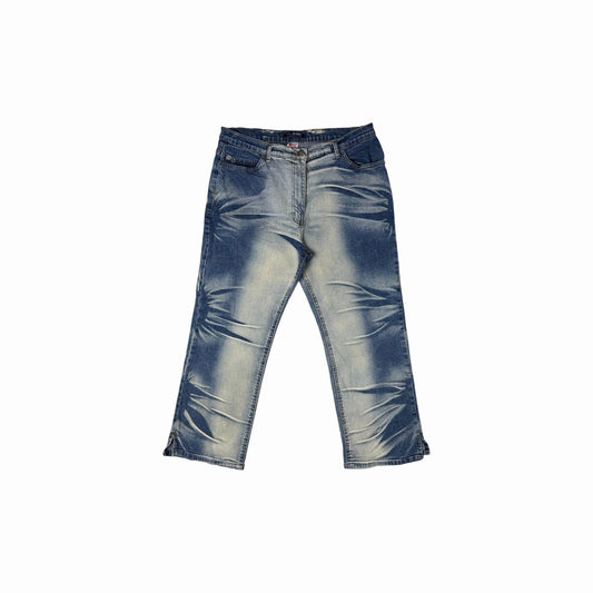 Vintage NL Jeans Cropped Jeans Women’s 30w Blue Bleached Denim y2k 00’s Retro