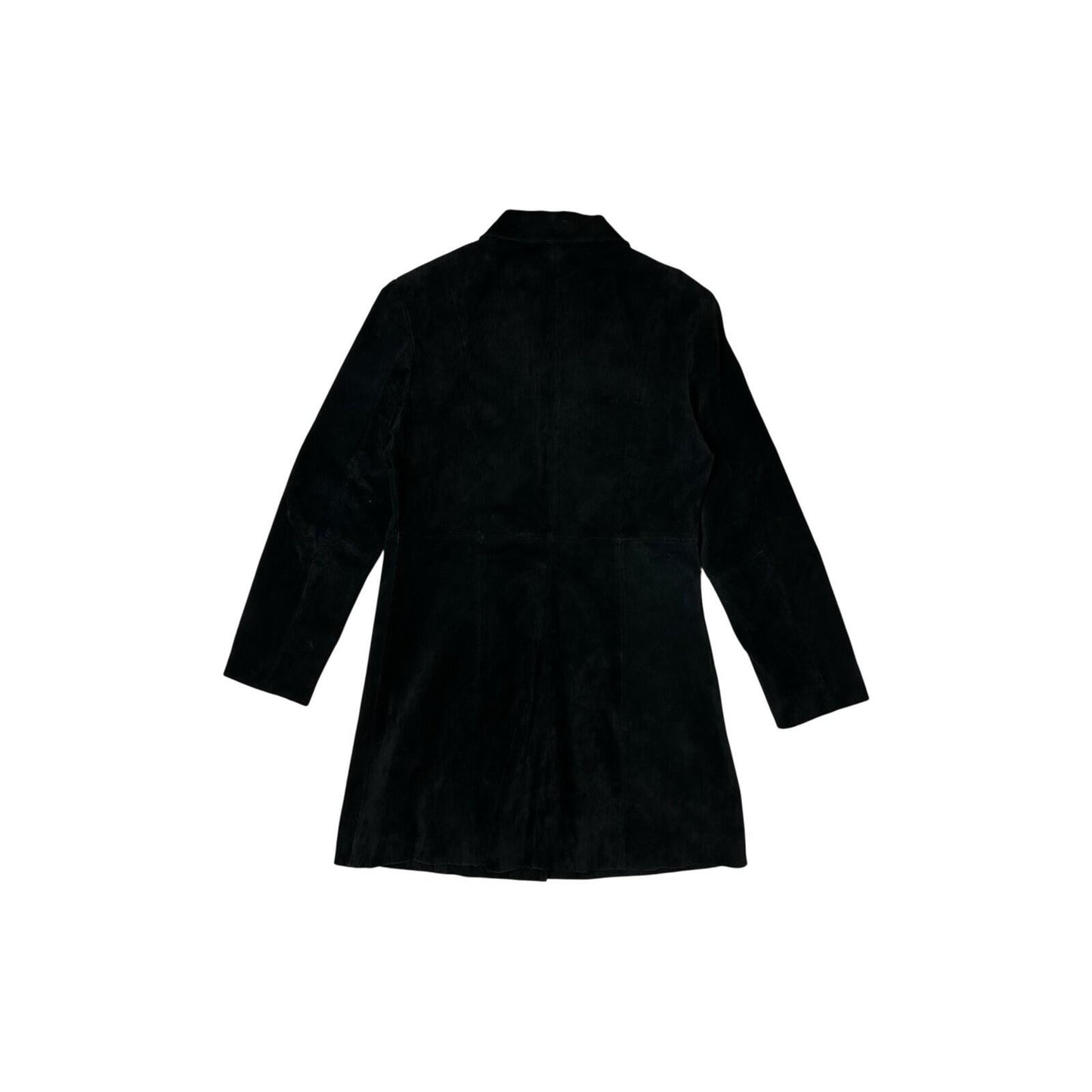 Vintage Julia Bergovich Suede Coat Black Women’s Large
