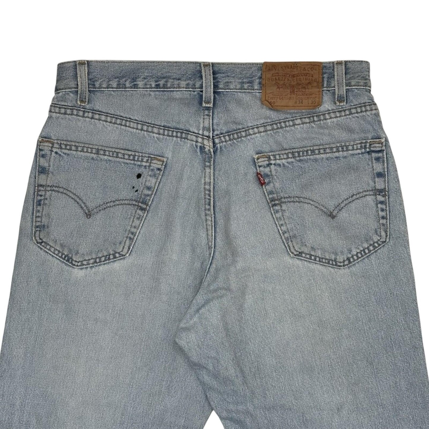 Vintage Levi’s 550 Jeans 34w 30l Blue Denim 90’s Distressed Made In USA