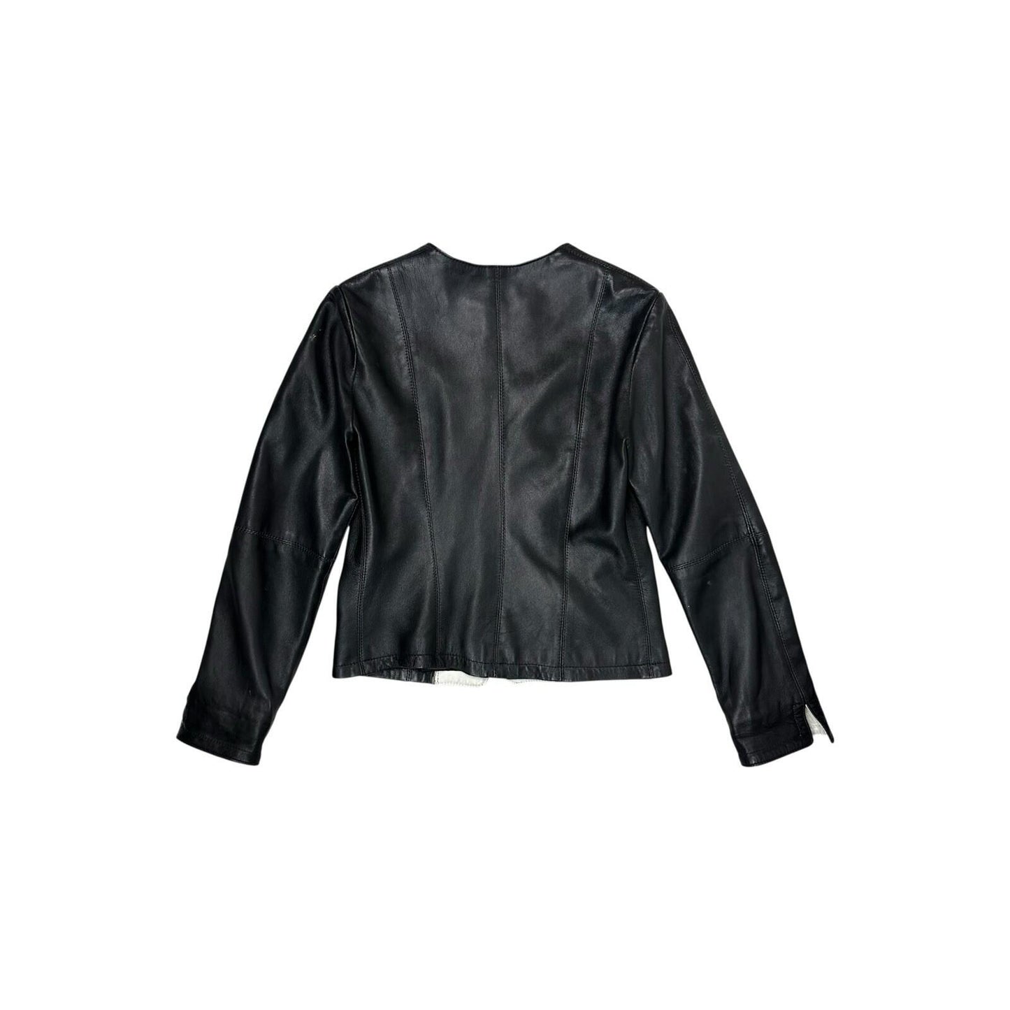 Vintage Sardar Leather Jacket Women’s Biker Style UK12 Black Made In England