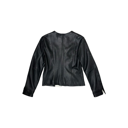 Vintage Sardar Leather Jacket Women’s Biker Style UK12 Black Made In England