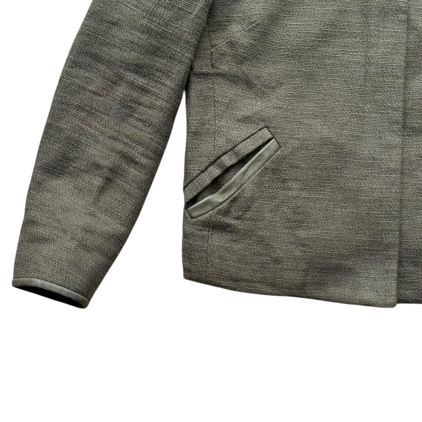 Massimo Dutti Jacket Women’s UK10 Linen Minimal Made In Portugal