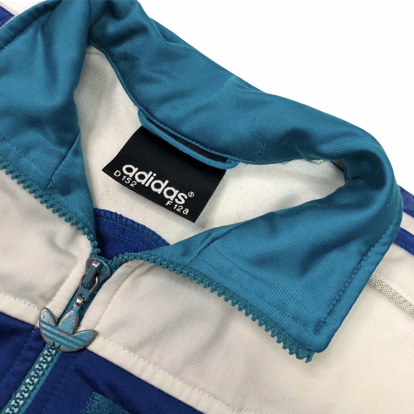 Vintage Adidas Track Jacket Women’s Small Green, White And Blue