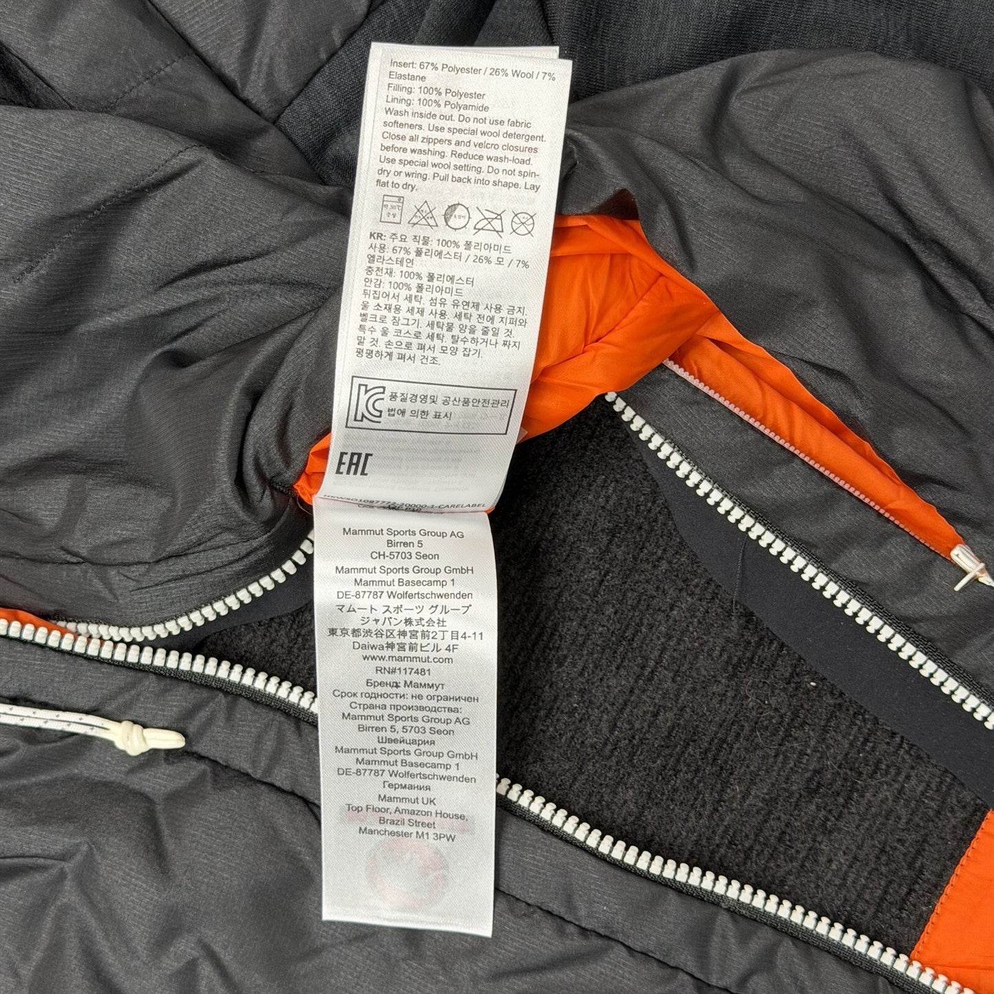 Mammut Eigerjoch IN Hybrid Jacket Women’s Small Black Insulated Outdoorwear