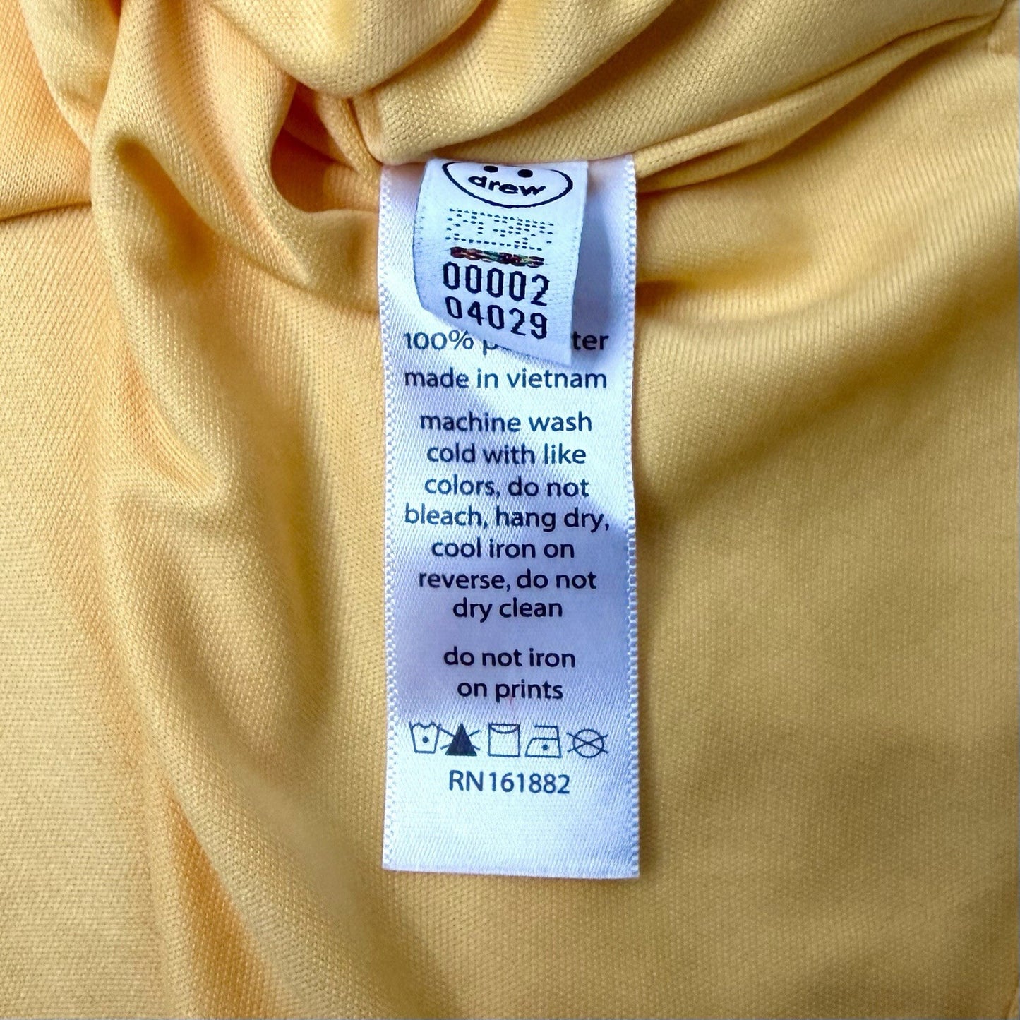 SS21 Drew House Mesh Top Men’s Medium Yellow Tangerine