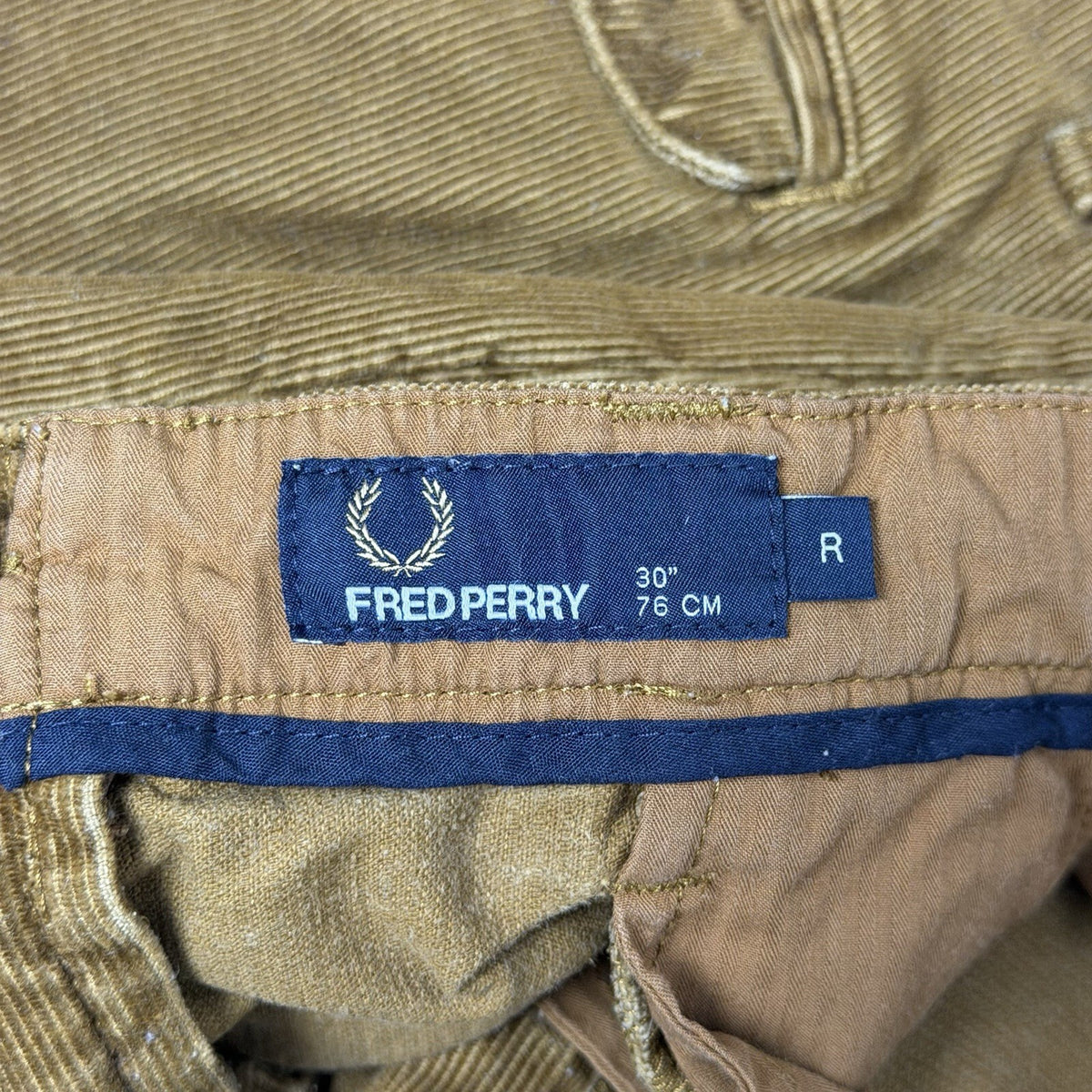Fred Perry Cord Trousers Men’s 30w 30l Brown