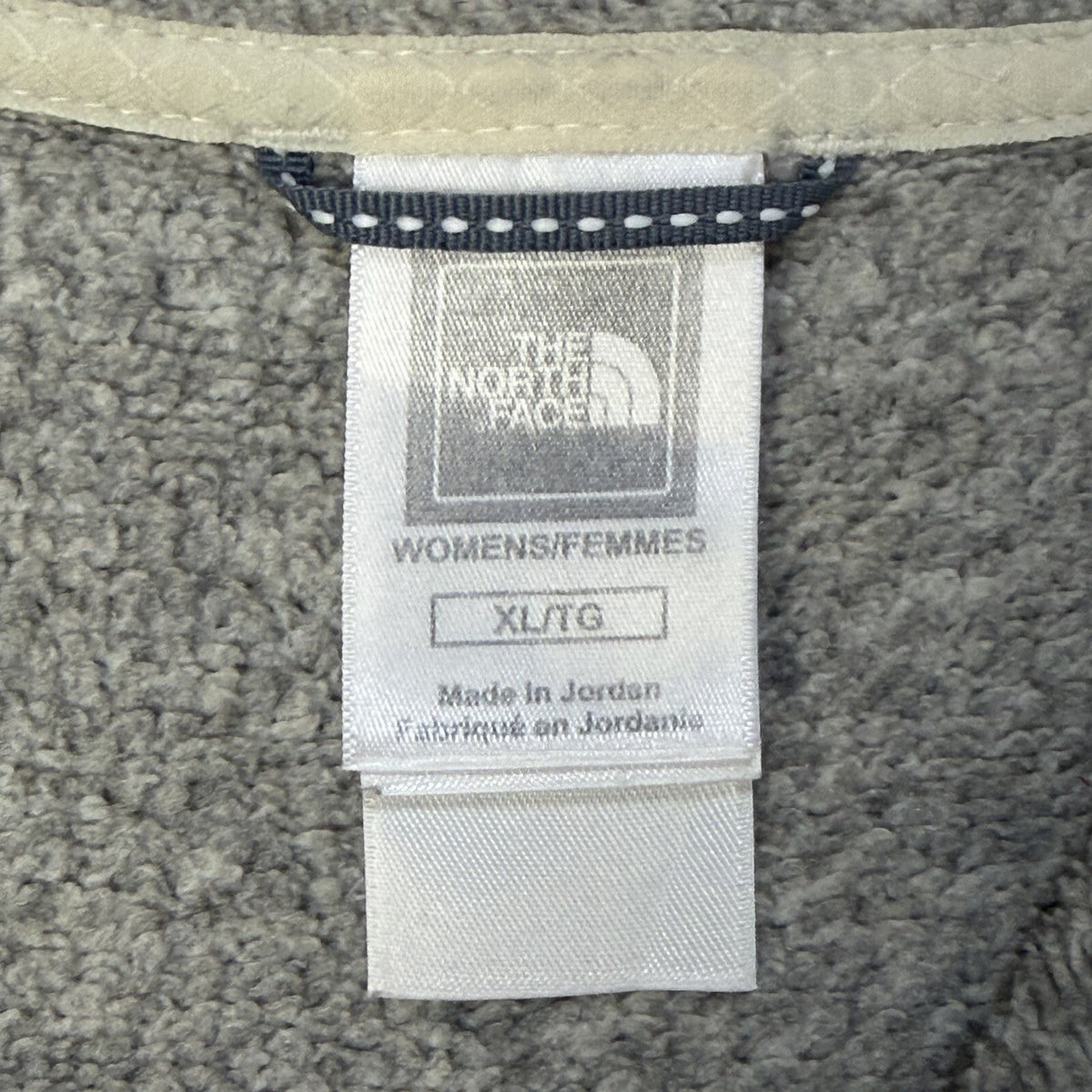 The North Face Fleece Women’s XL Grey Dual Zip Outdoor Clothing Embroidered Logo