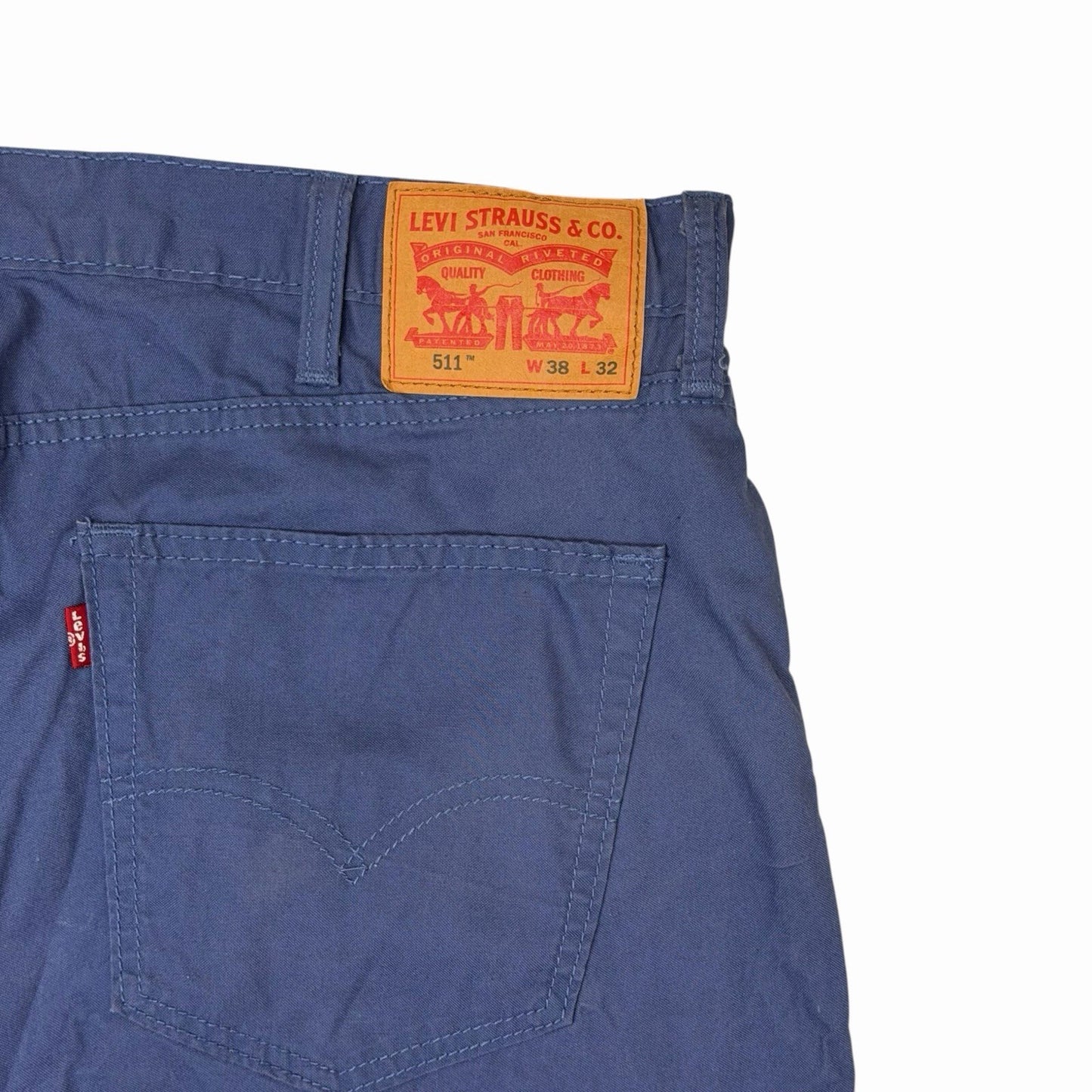 Vintage Levi’s 511 Trousers Blue Men’s 38w 32l Straight Leg