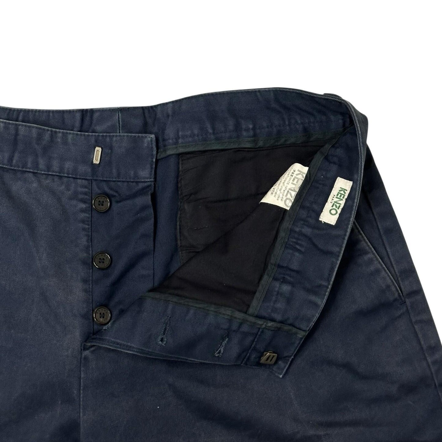 Vintage Kenzo Chino Shorts Navy Blue Men’s 32w