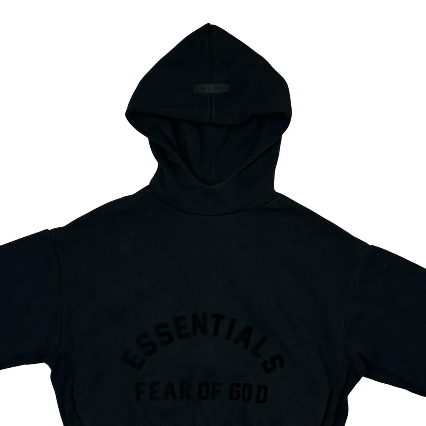 Fear Of God Essentials Hoodie Age 8 Black Logo Details Kids