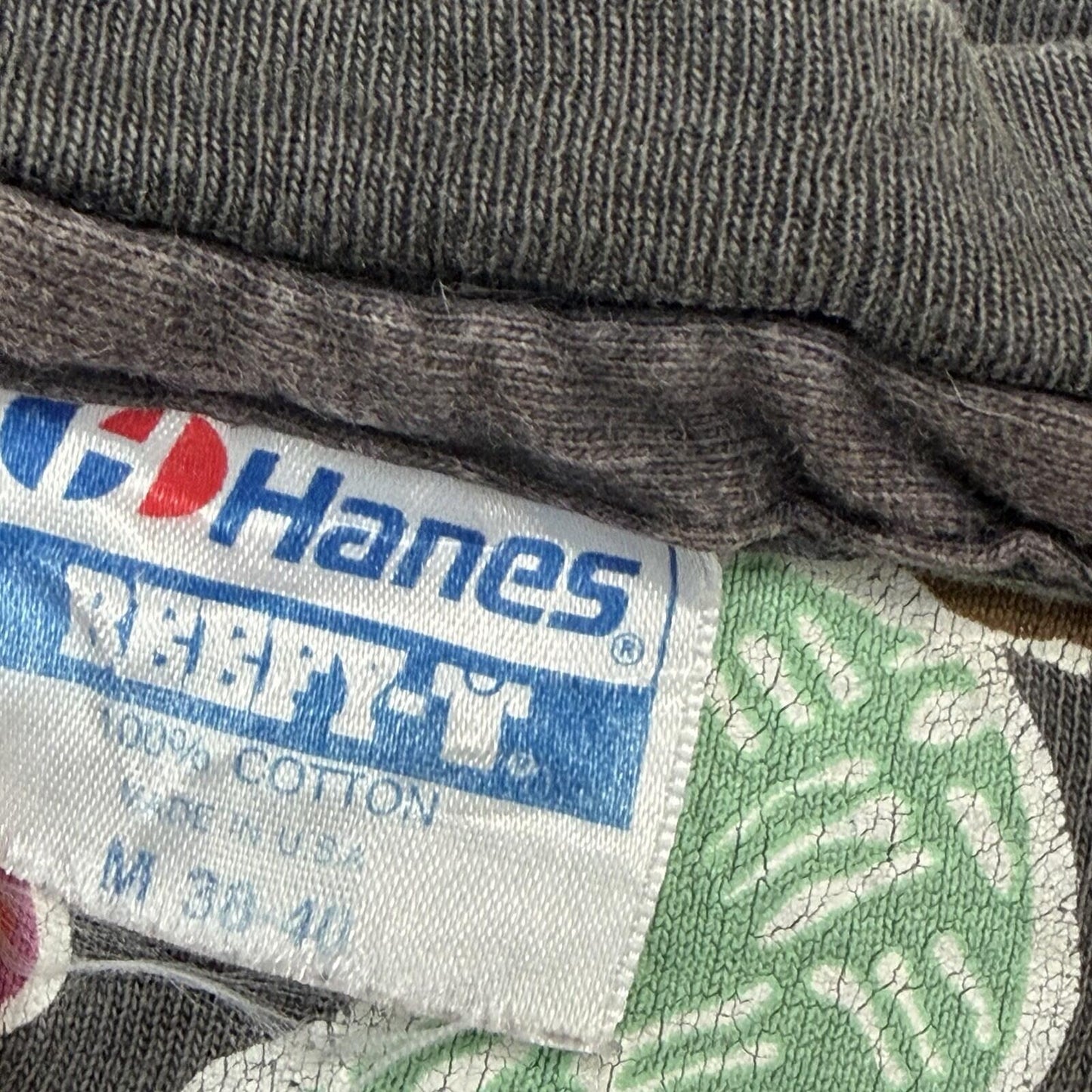 Vintage 90’s Hanes Oxfam America T-Shirt Men’s Medium Black Single Stitch