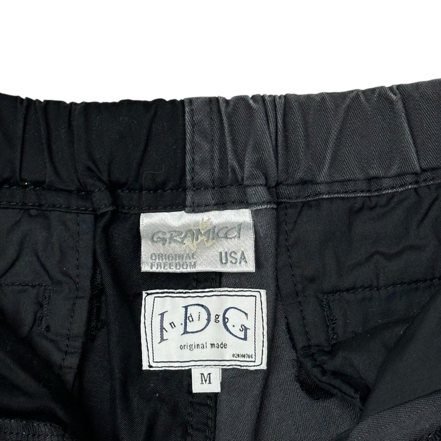 Gramicci x I.D.G Indigos Patchwork Trousers Men’s Medium Grey/Black/Navy