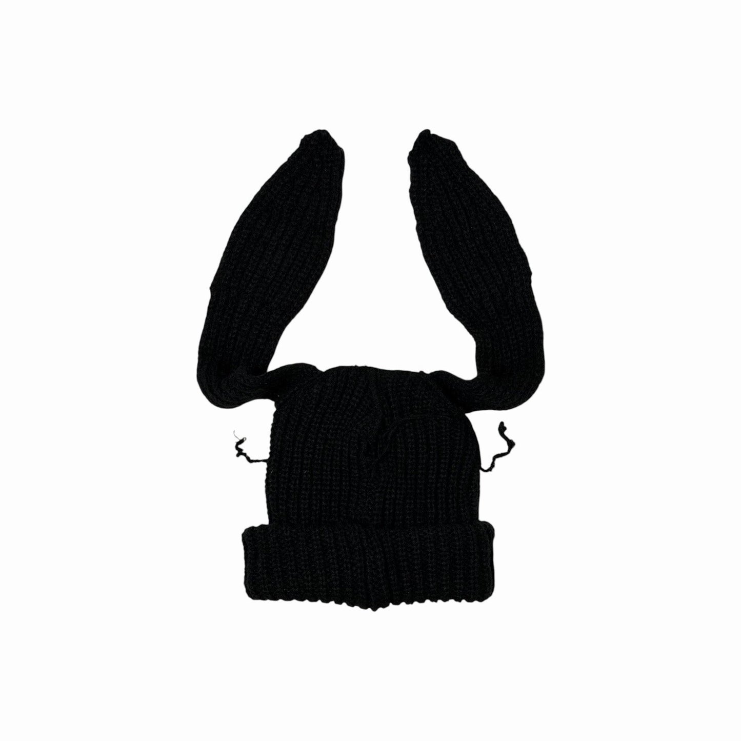 Charles Jeffrey Loverboy Rabbit Ear Knit Beanie Black