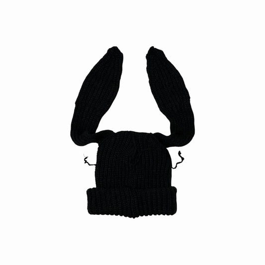 Charles Jeffrey Loverboy Rabbit Ear Knit Beanie Black