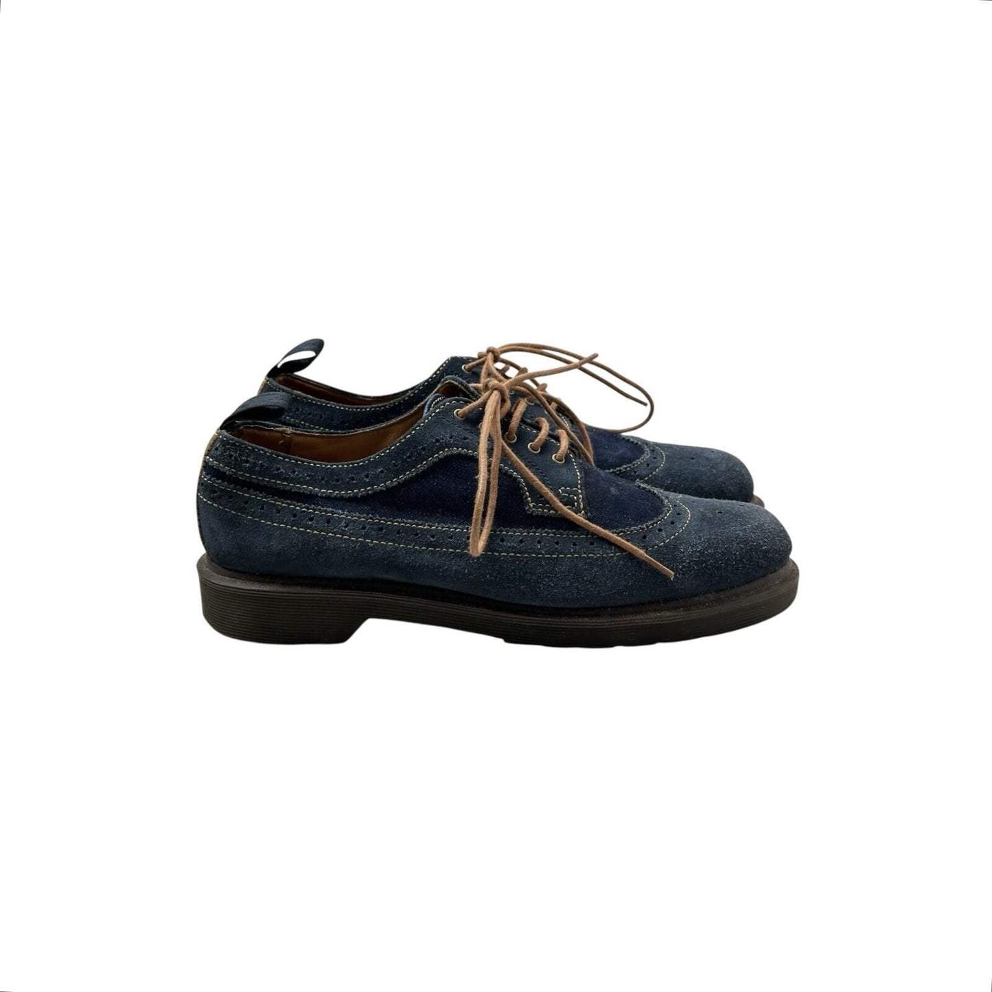 Dr Martens Shreeves Shoes UK9 Blue Denim Brogue Style EU43 US10