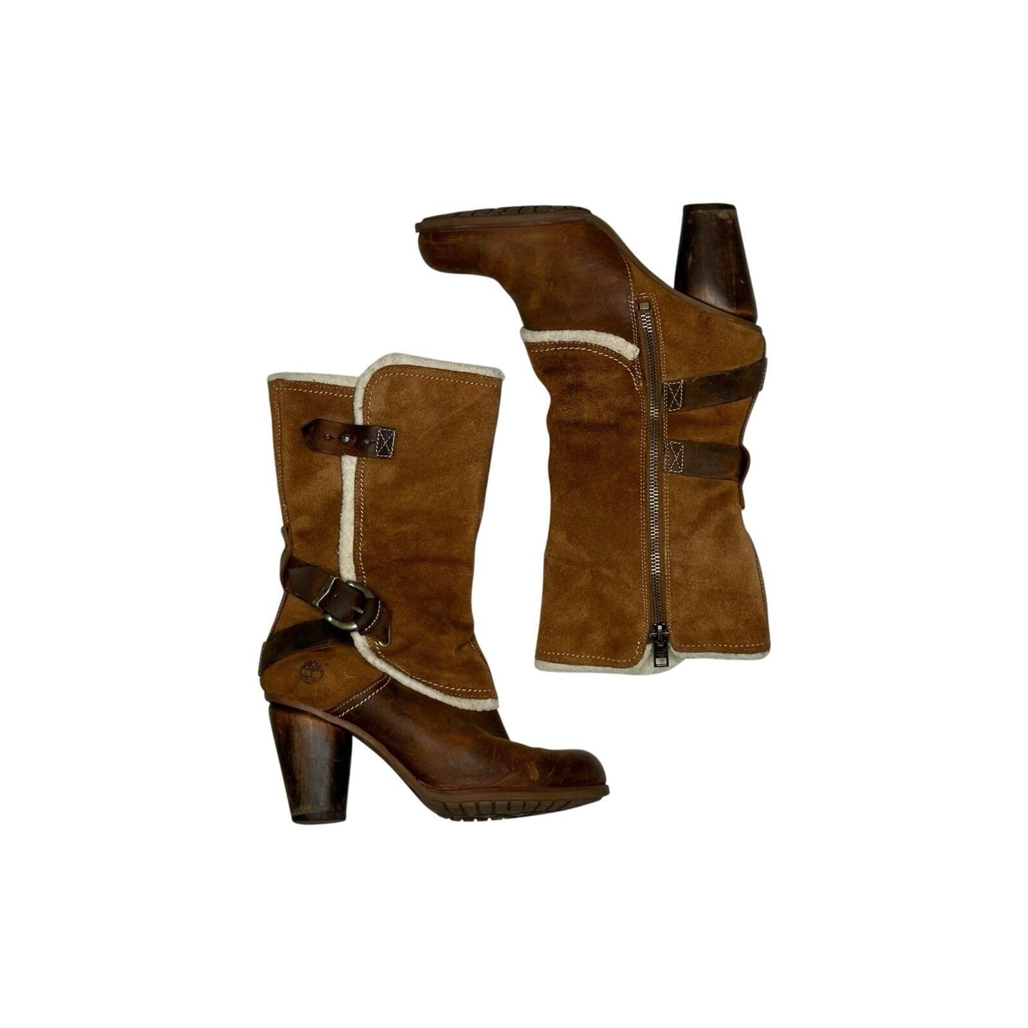 Vintage Timberland Western Boots Women’s UK3.5 EU36 US5.5W Brown Suede Leather