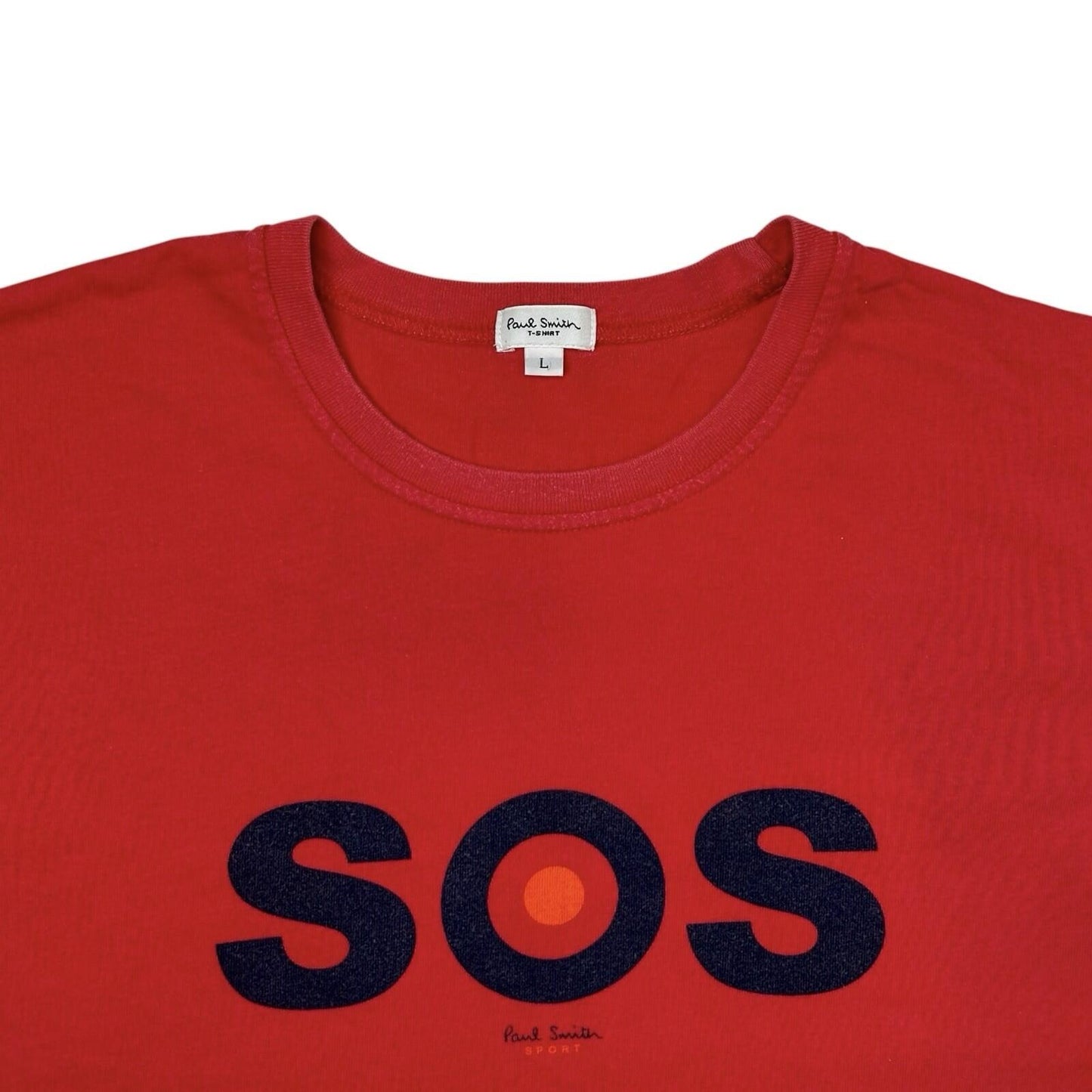 Vintage Paul Smith T-Shirt Men’s Large Red Graphic Print Design Long Sleeve