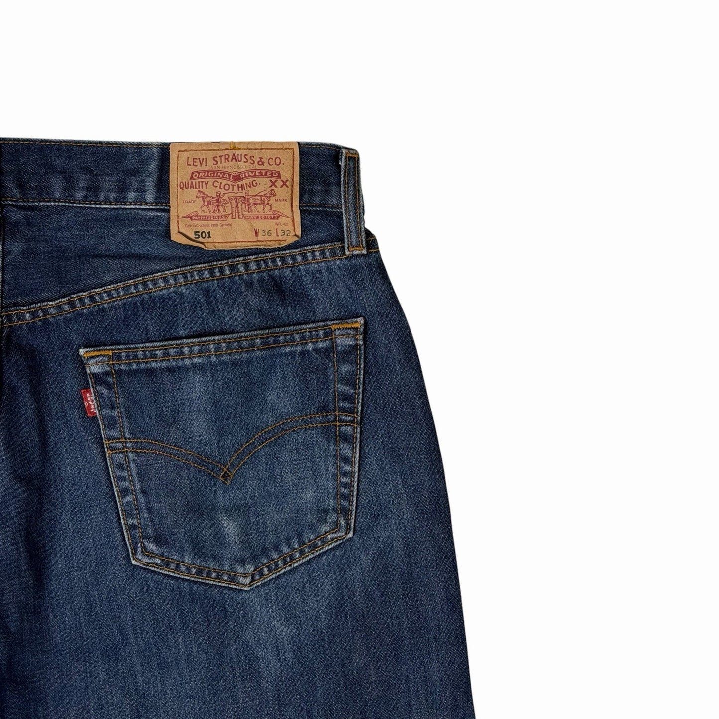 Vintage Levi’s 501 Straight Leg Jeans Men’s 36w 30l Blue Denim 00’s