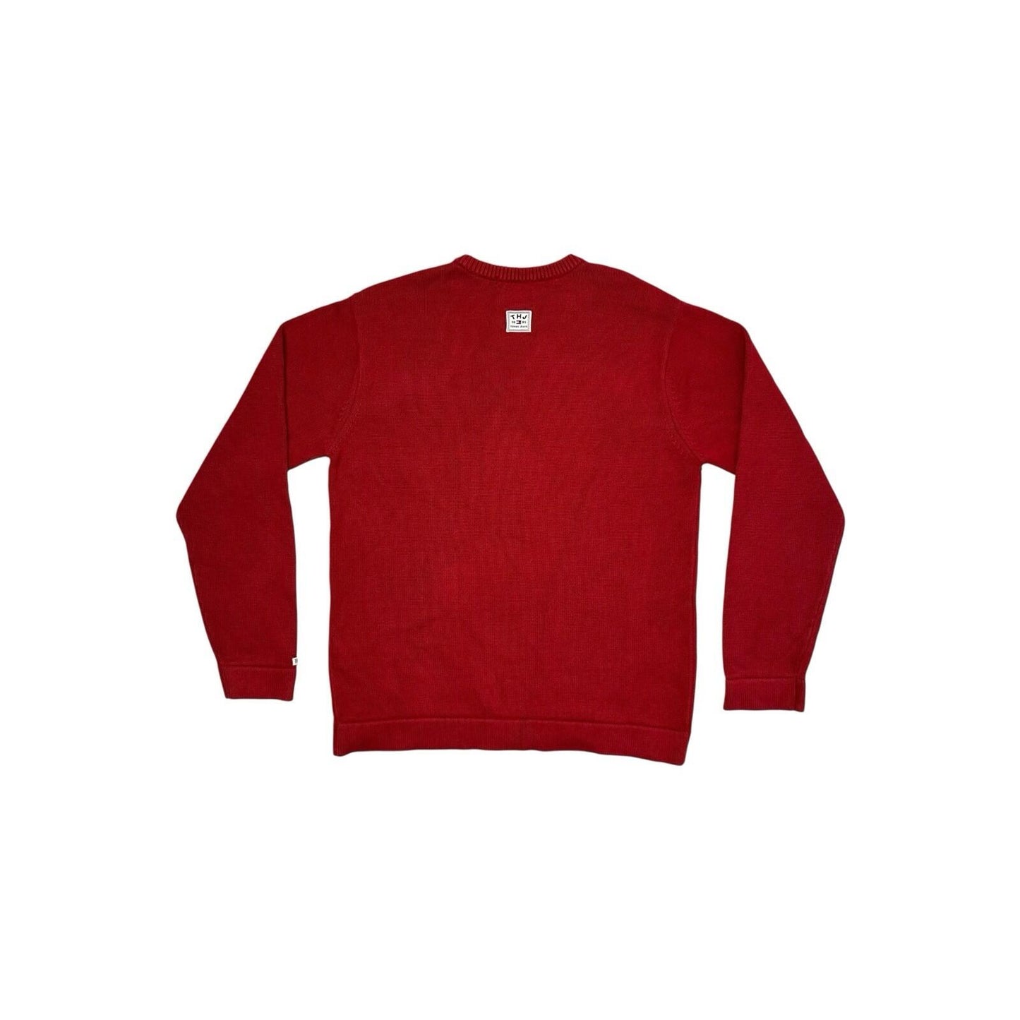 Vintage Tommy Hilfiger Flag Jumper Men’s Small Red Tommy Jeans