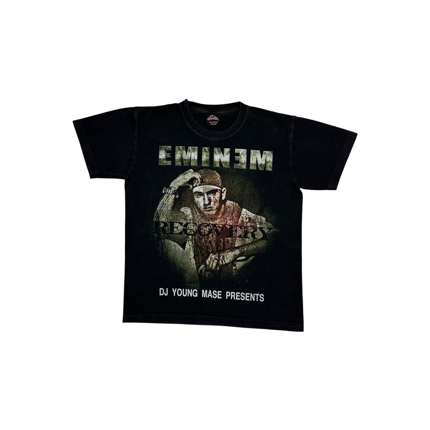 2010 Eminem Recovery T-Shirt Men’s Medium Black Graphic Print