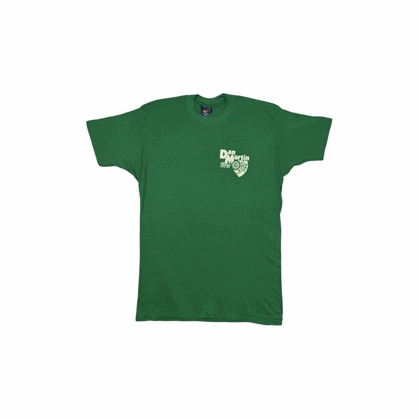 Vintage 80’s Auto Worker T-Shirt Men’s Green Single Stitch Made In USA