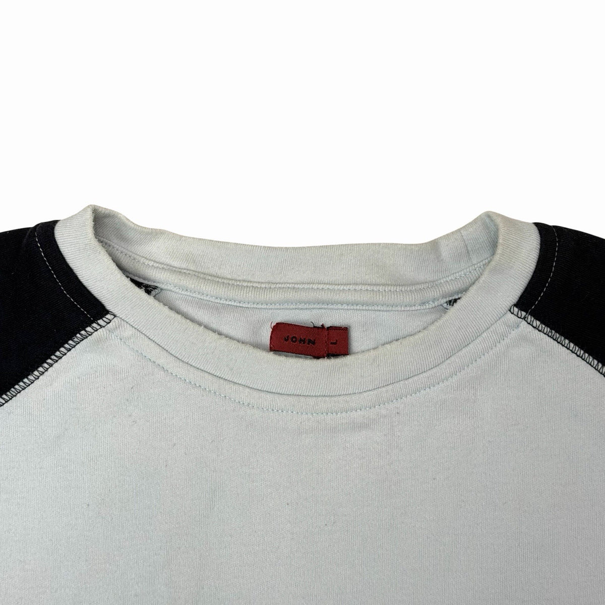 Vintage John Richmond Long Sleeve T-Shirt Men’s Large Blue And Black 00’s