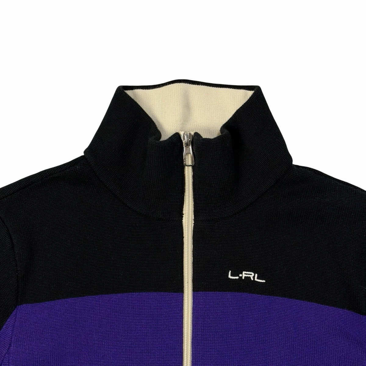 Vintage Ralph Lauren Lauren Active Zip Jacket Women’s Large Purple And Black