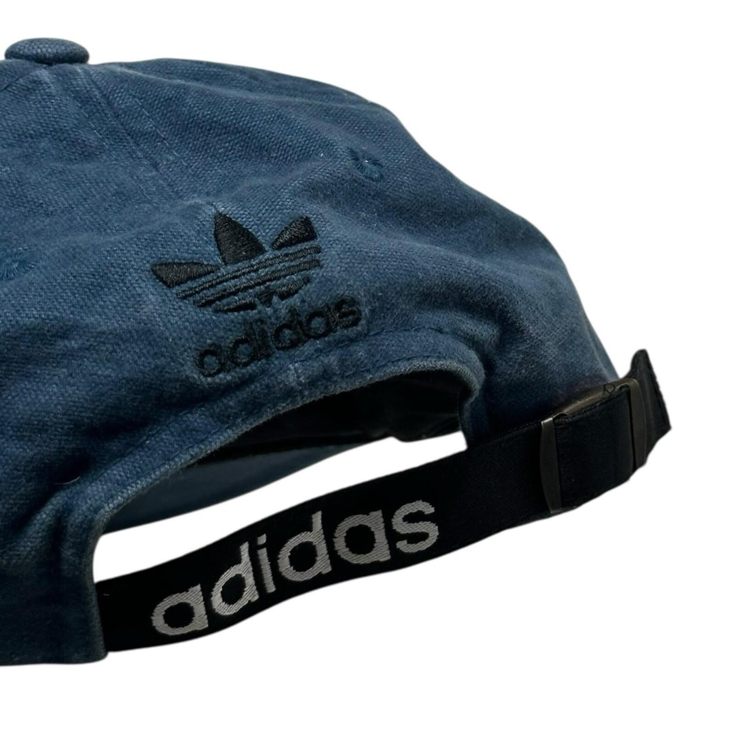 Vintage Adidas Cap Navy Blue OSFA Embroidered Trefoil Logo 90’s Sportswear