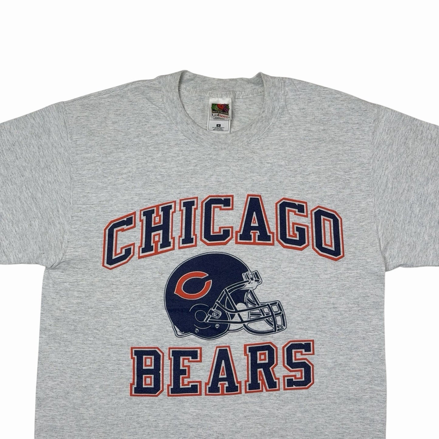 Vintage Chicago Bears Lofteez T-Shirt Men’s Medium Grey NFL Graphic Print 90’s