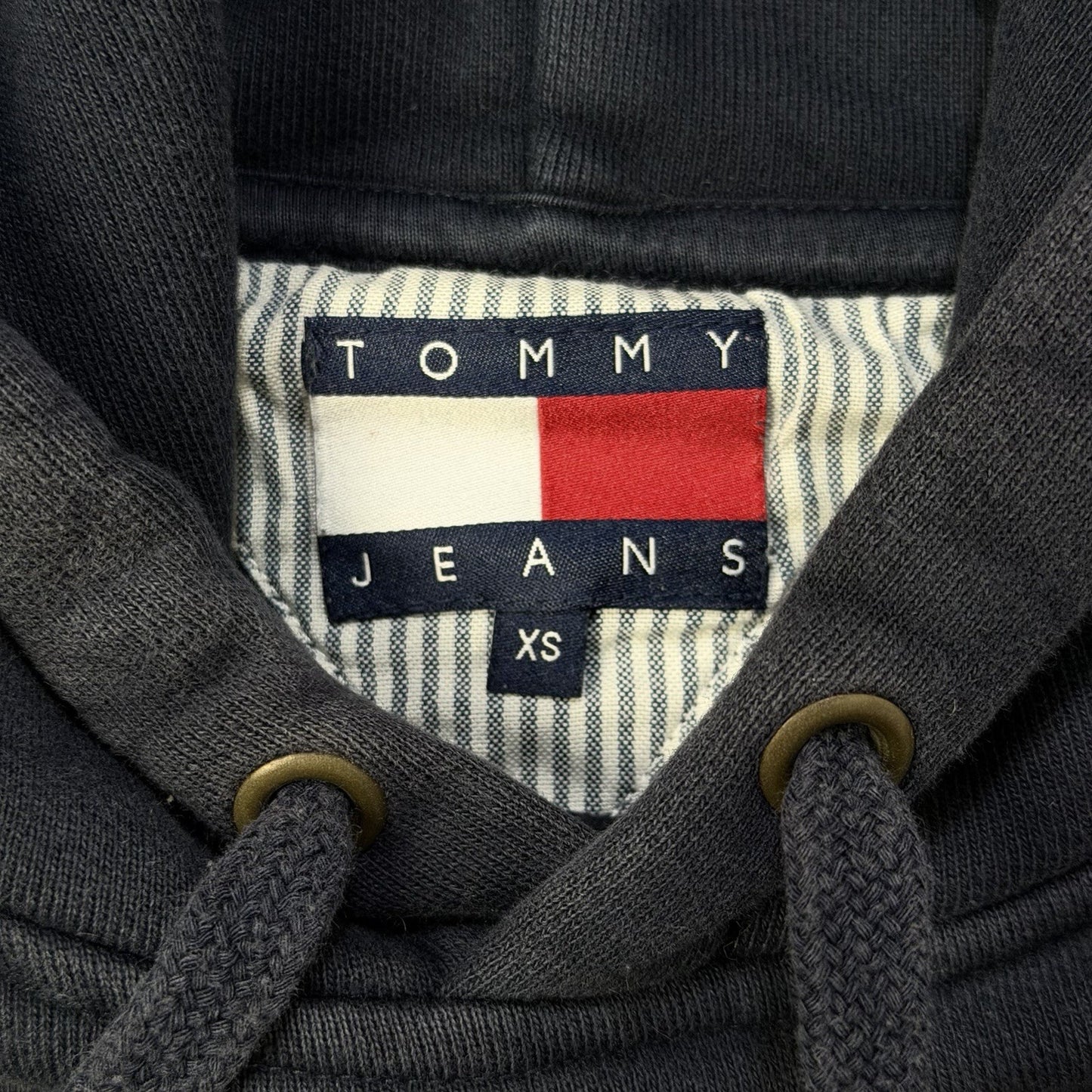 Tommy Hilfiger Hoodie Men’s XS Navy Blue Tommy Jeans 6.0 Capsule Retro 90s Style