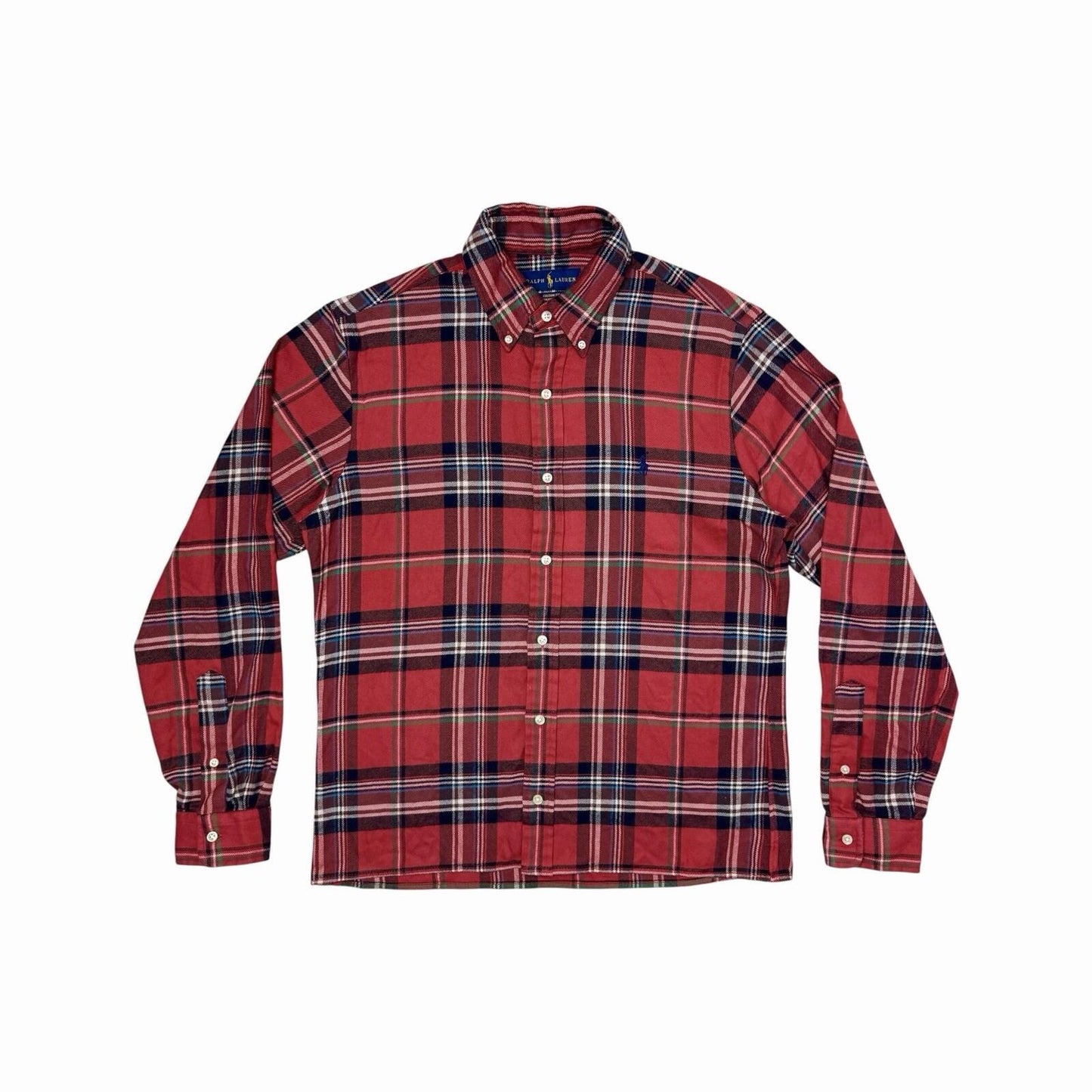 Polo Ralph Lauren Performance Flannel Shirt Men’s Medium Red Tartan