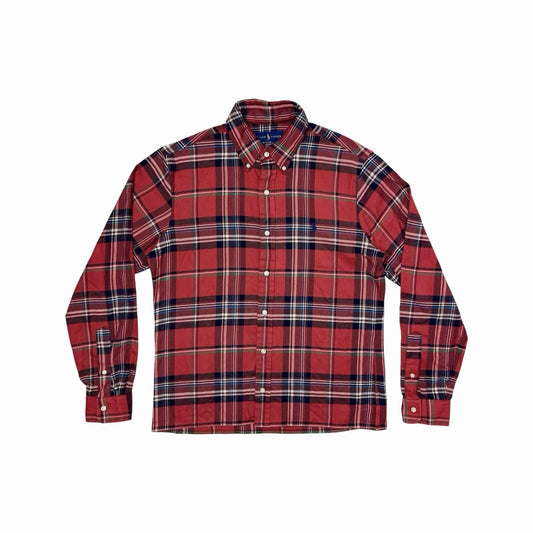 Polo Ralph Lauren Performance Flannel Shirt Men’s Medium Red Tartan