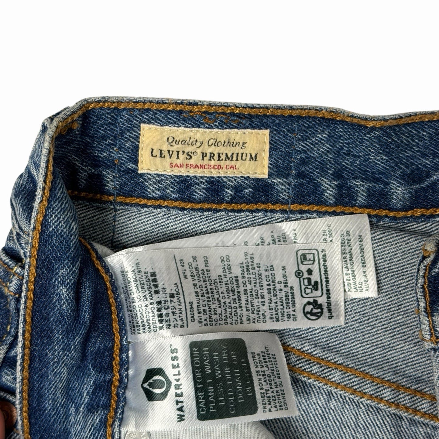 Levi’s 501 Straight Leg Jeans Women’s 23w 26l Blue Denim