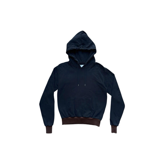 Youths In Balaclava Hoodie Men’s Small Navy And Brown Cotton Luxury Streetwear