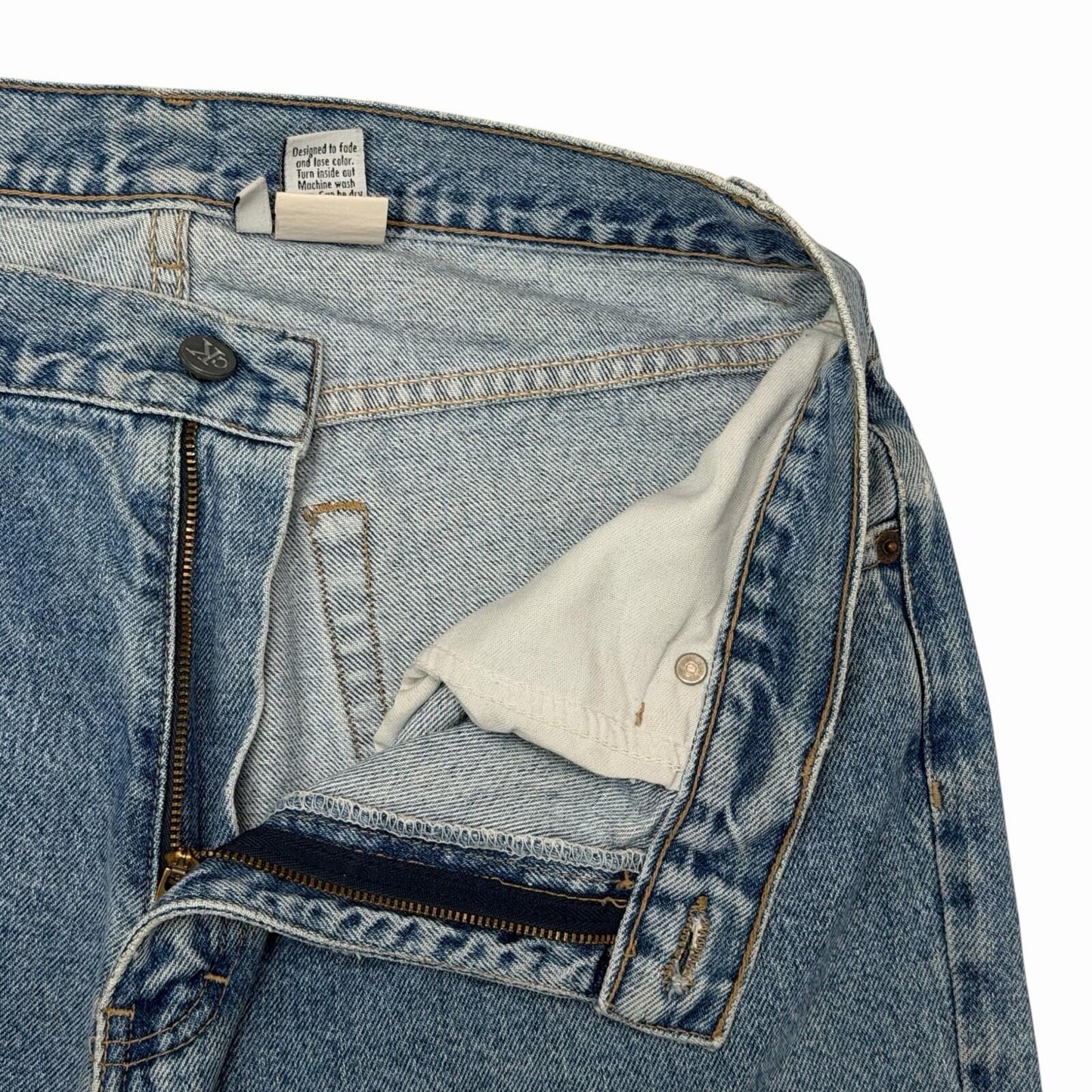 Vintage Calvin Klein Jeans 34w 32l Blue Denim Made In USA 90’s Straight Leg