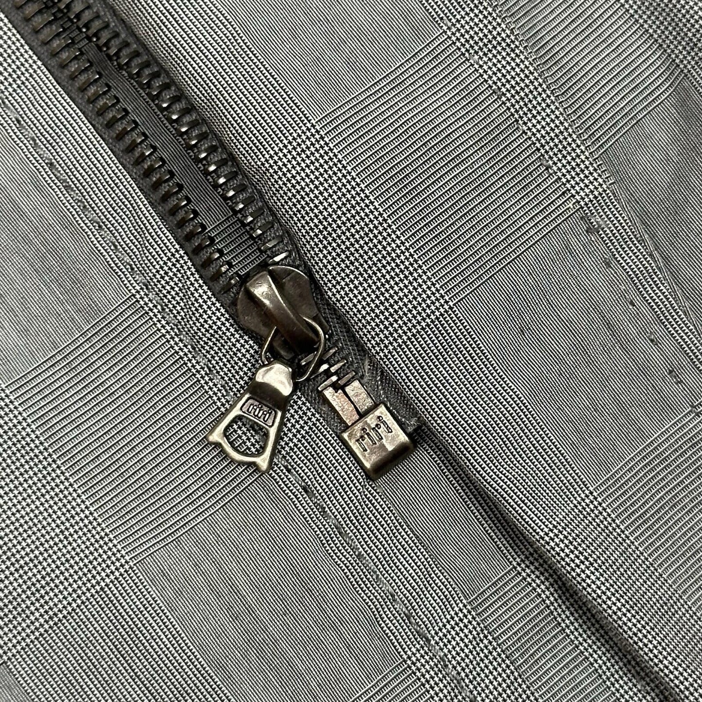 Vintage Paul Smith Jacket Men’s XL Grey Check Riri Hardware Made In Portugal