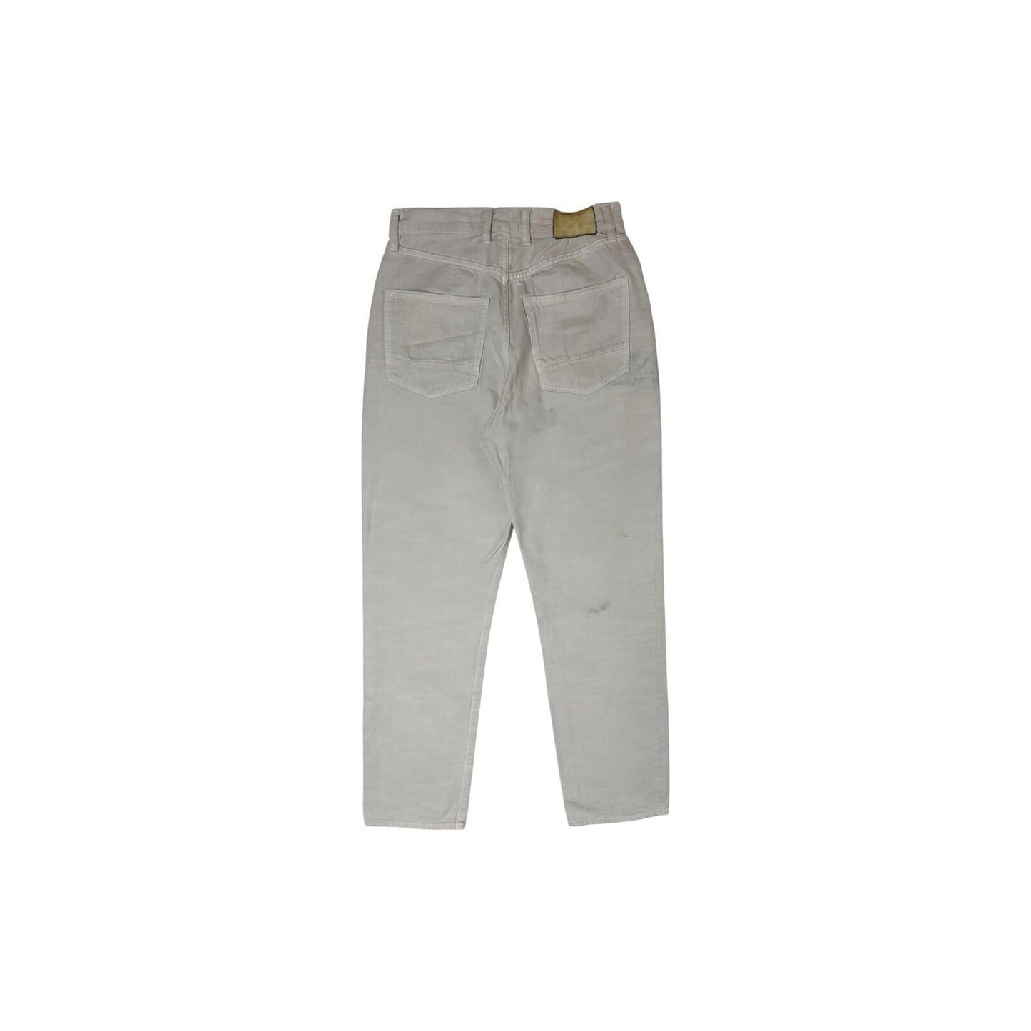 Golden Goose Judy Jeans Ecru Cream Made In Italy Straight Leg 29w 28l