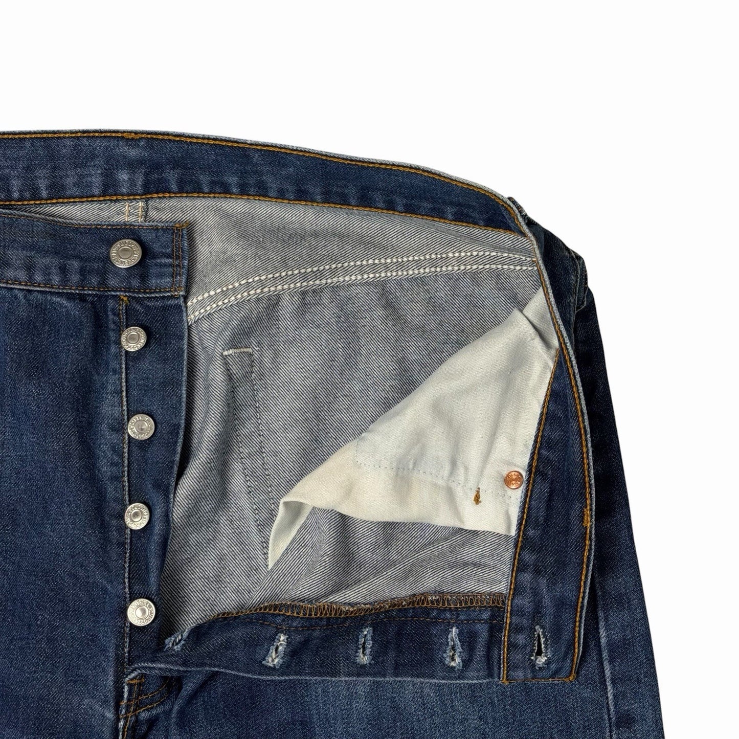 Vintage Levi’s 501 Straight Leg Jeans Men’s 36w 30l Blue Denim 00’s