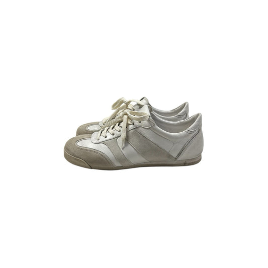 Collegium Pillar Pista Panna Suede EU44 White Leather Made In Italy
